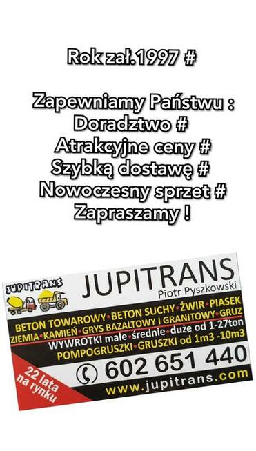 Żwir_Piasek_Beton_Ziemia_Kamień_Gruz_Grys- POZNAŃ i okolice.