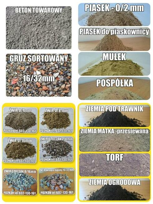 Żwir_Piasek_Beton_Ziemia_Kamień_Gruz_Grys- POZNAŃ i okolice.