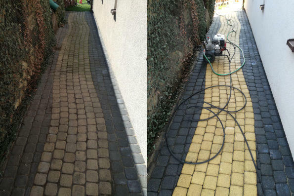 Usługi Ogrodnicze Mycie elewacji i malowanie.Mycie kostki