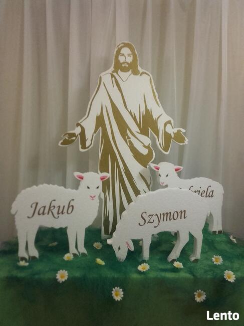 Postać Pana Jezusa dekoracja Pierwsza Komunia