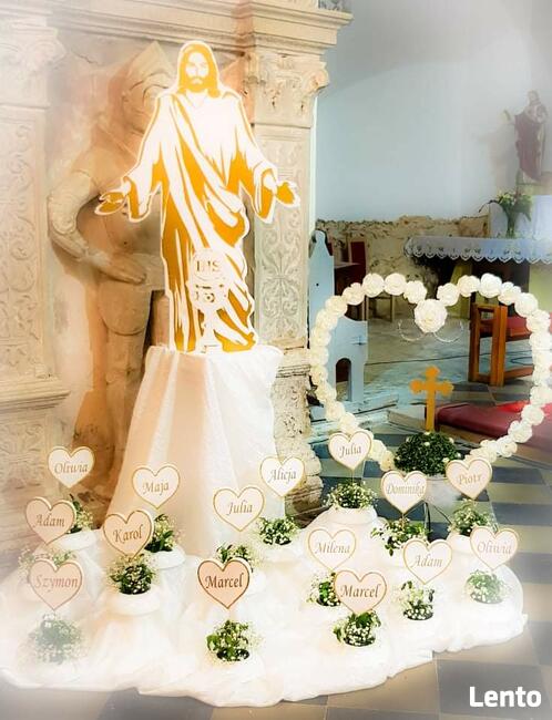 Postać Pana Jezusa dekoracja Pierwsza Komunia