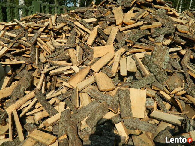Opał - pocięta zrzyna olchowa drewno rozpałka węgiel pellet