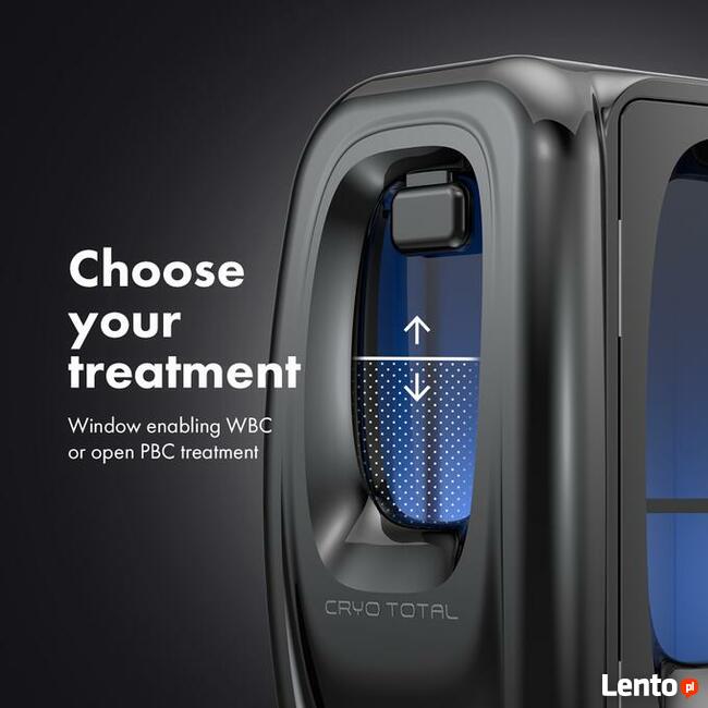 Cryo Total, kriokomora jednoosobowa, krioterapia, Vacu Activ