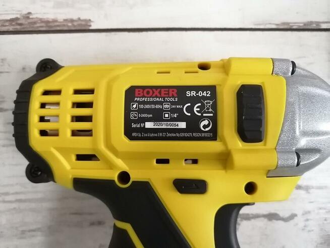 ZESTAW WIERTARKA BOXER SR - 042 UDAROWA AKUMULATOROWA + ŚRUB