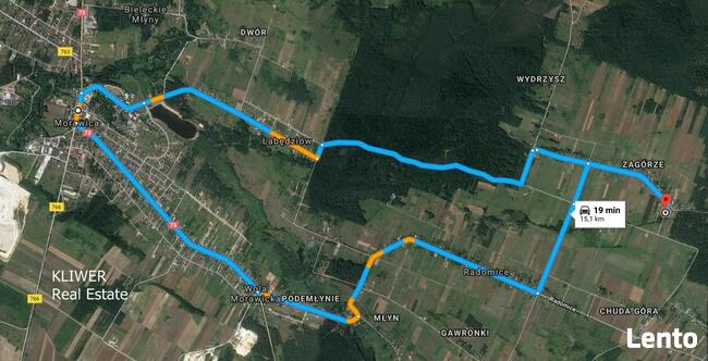 Morawica/Radomice. Sprze.działkę budowlaną w Radomicach1.681