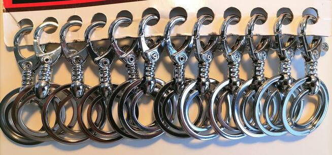 Breloki i karabińczyki do kluczy - 12 sztuk/48 PLN