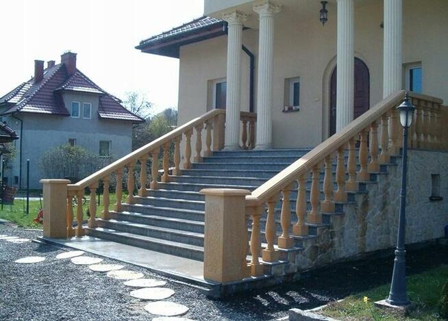Balustrady z piaskowca , kamień naturalny