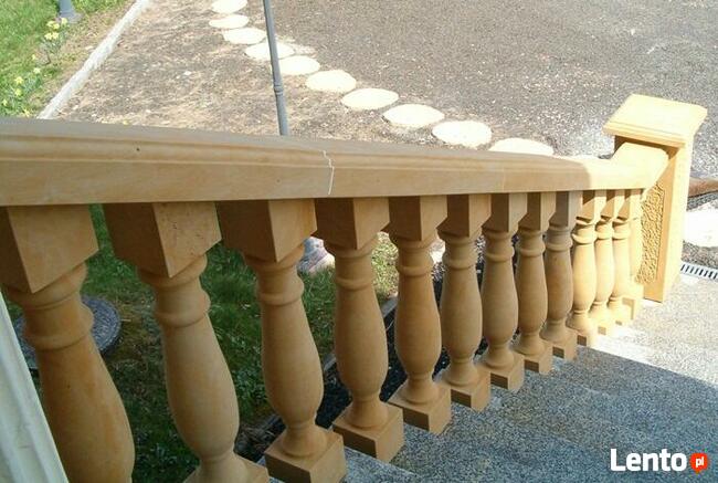 Balustrady z piaskowca , kamień naturalny