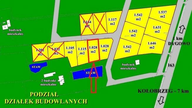 Działka budowlana Dygowo, Kołobrzeska