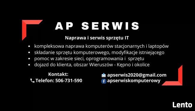 Naprawa komputerów laptopów serwis Kępno Wieruszów