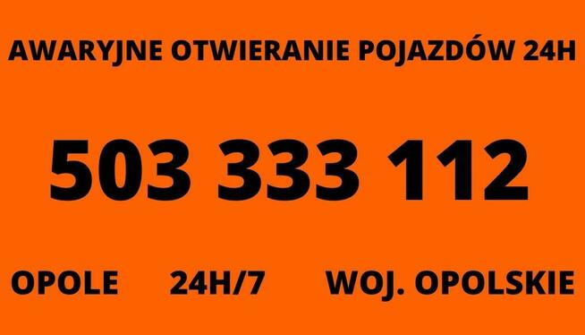 Awaryjne Otwieranie Samochdow 24h Opolskie