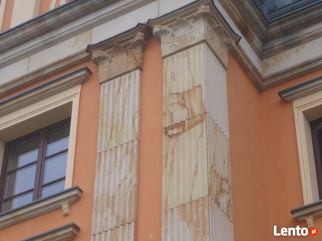 Płyty z kamienia na dworek pałac dom ściany