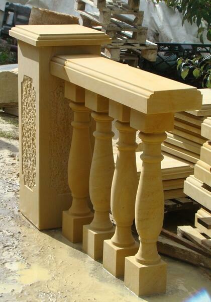 Balustrady z piaskowca , kamień naturalny