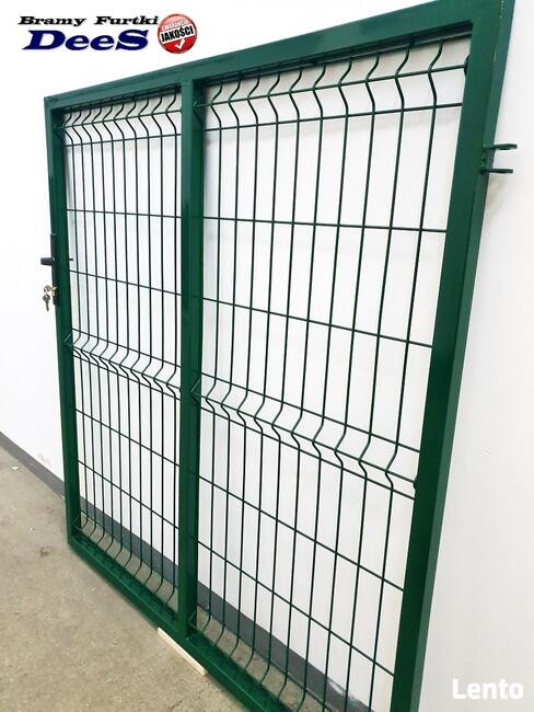 Szeroka furtka panelowa 1350x1500 mm wszystko w komplecie