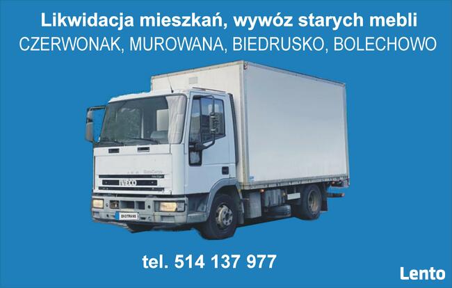 Wywóz mebli Czerwonak, Murowana, Bolechowo, Biedrusko,