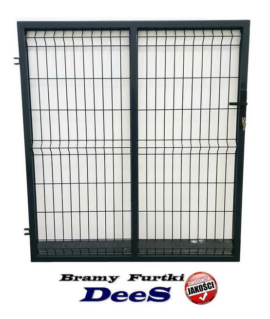 Szeroka furtka panelowa 1350x1500 mm wszystko w komplecie