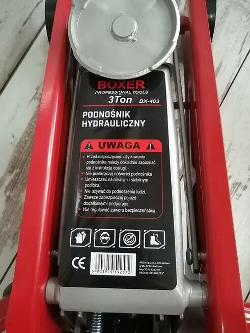 PODNOŚNIK HYDRAULICZNY SAMOCHODOWY BOXER BX - 483 3T nowy !