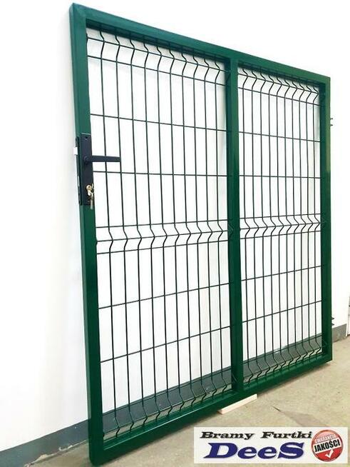 Szeroka furtka panelowa 1350x1500 mm wszystko w komplecie