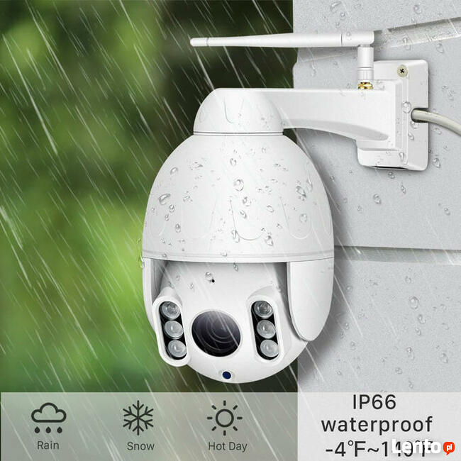 Kamera Zewnętrzna Obrotowa 5xZoom WiFi 8MPx 4K