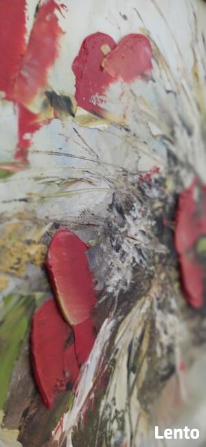 Obraz olejny--MAKI W WAZONIE ;