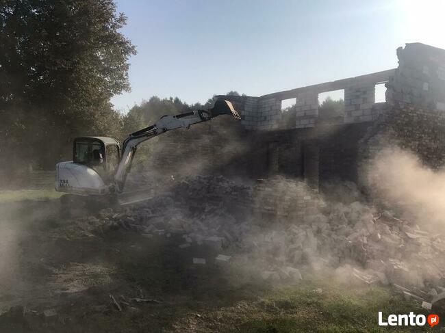 wyburzenia, rozbiórki, burzenie, gruz, koparka, wykopy