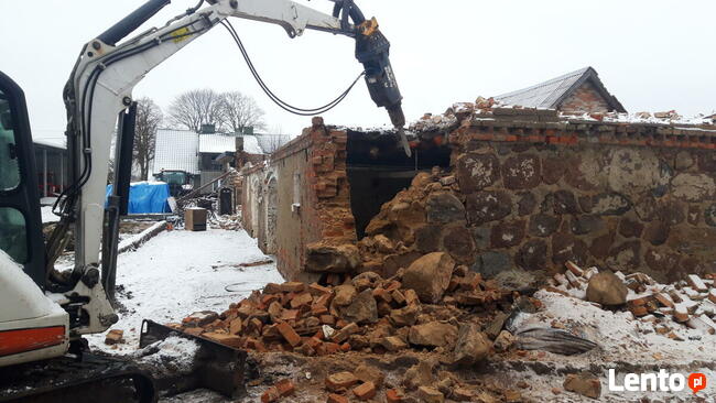 wyburzenia, rozbiórki, burzenie, gruz, koparka, wykopy