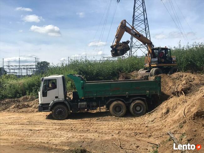 koparka, minikoparka, wywrotka, piasek, ziemia Olsztyn