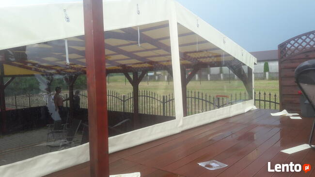 Przezroczysta plandeka ściana foliowa na wymiar Warszawa