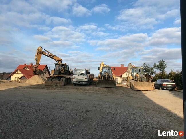 koparka, minikoparka, wywrotka, piasek, ziemia Olsztyn