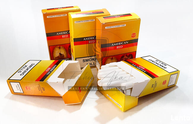 MODEL 2021 paczkarka do gilz papierosów kartoniki sreberko