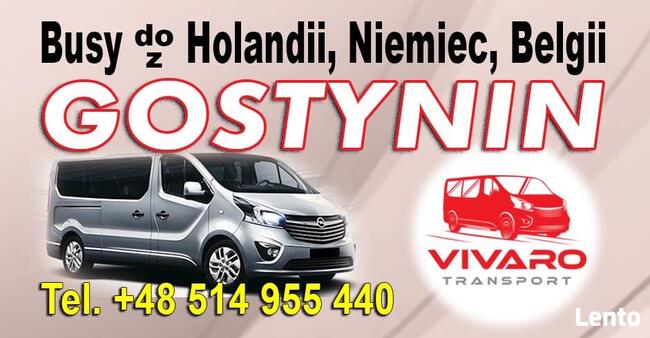 Przewóz Osób, Holandia, Niemcy, Belgia KUTNO GOSTYNIN KONIN