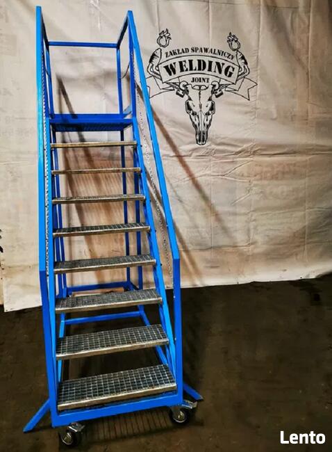 Podest roboczy jezdny / zwyżka / wózek / drabina magazynowa