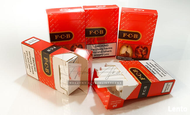 MODEL 2021 paczkarka do gilz papierosów kartoniki sreberko