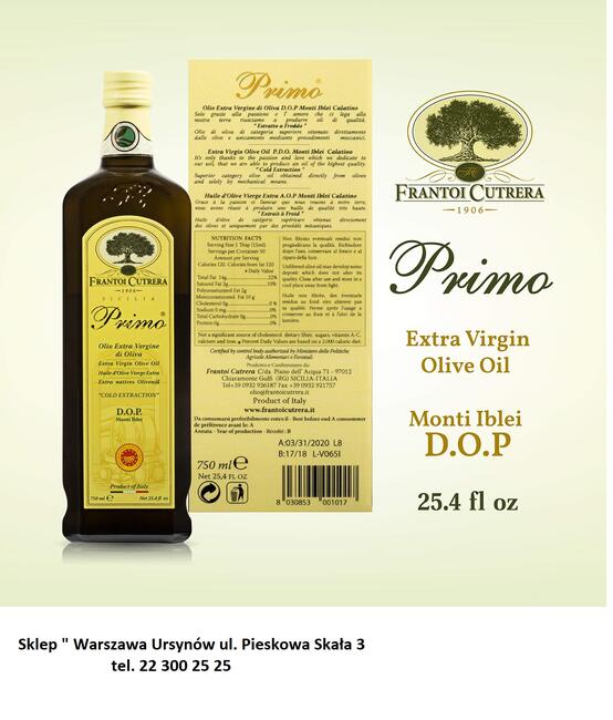 SKLEP Z OLIWA Z OLIWEK EXTRA VERGIN CUTRERA