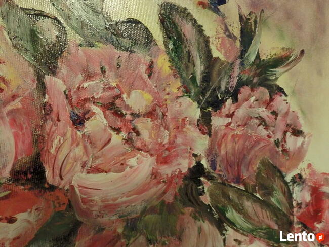 Obraz olejny PIWONIE PINK