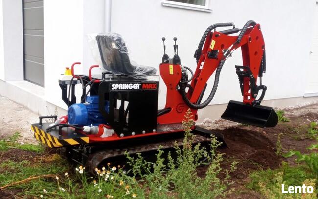 Nowa Minikoparka Elektryczna Obrotowa 360° SpringerMAX-E