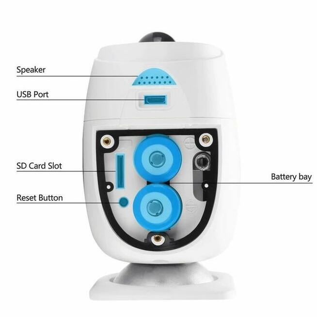 Bez kabli na WIFI baterie totalnie bezprzewodowa kamera PL a