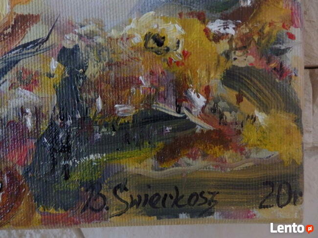 Obraz olejny ŻÓŁTE TULIPANY