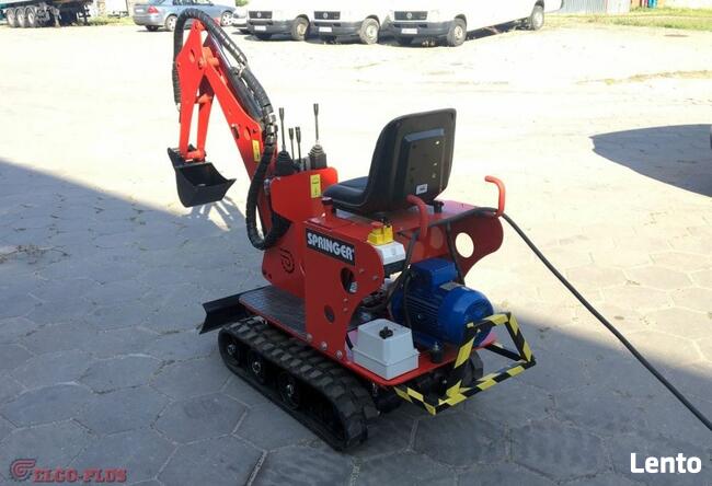 Nowa Minikoparka Elektryczna Springer-E Polski producent