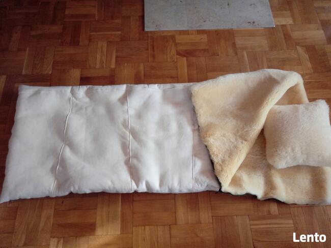 Śpiwór Naturalna Skóra Owcza Relugan+Poduszka Skóry Owcze