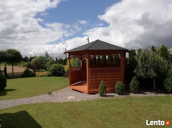 Altany ogrodowe drewniane -NOWY DESIGN - SEZON 2025 WIOSNA