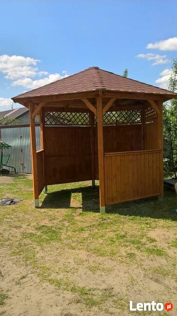 Altany ogrodowe drewniane -NOWY DESIGN - SEZON 2025 WIOSNA