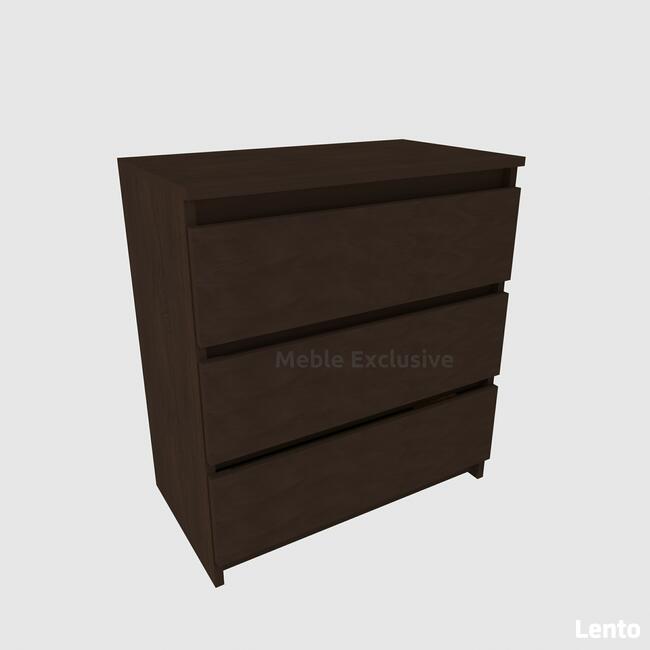 Komoda Szafka 3 szuflady Biała/Sonoma/Wenge PŁYTA 18 mm