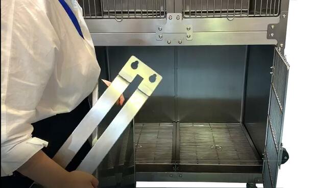 KLATKA WETERYNARYJNA ZE STALI NIERDZEWNEJ KA-509L