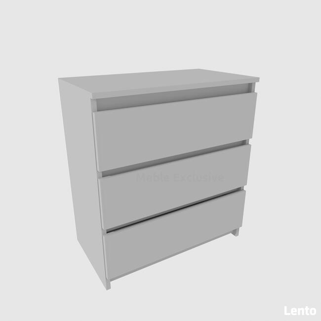 Komoda Szafka 3 szuflady Biała/Sonoma/Wenge PŁYTA 18 mm