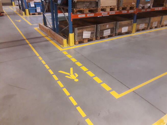 oznakowanie poziome, malowanie linii, miejsc parkingowych