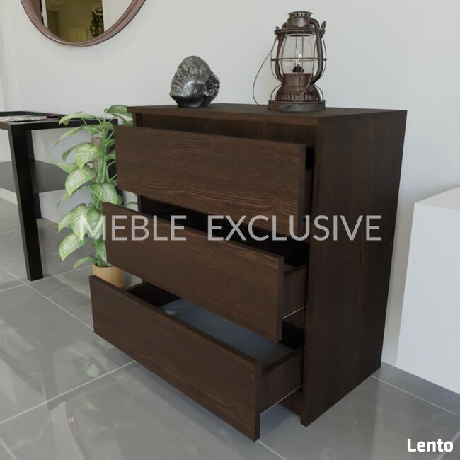 Komoda Szafka 3 szuflady Biała/Sonoma/Wenge PŁYTA 18 mm