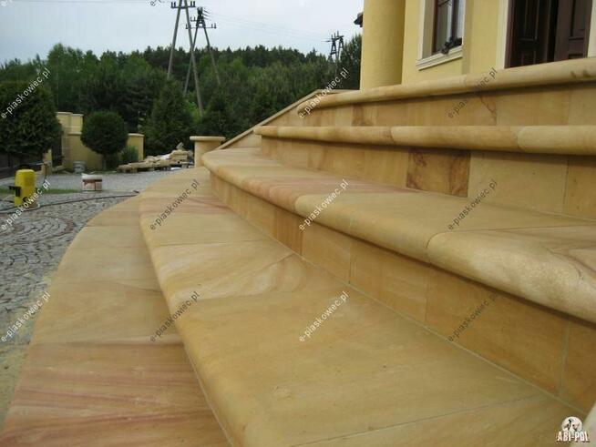 Schody kamienne bloki piaskowca schody z bloków piaskowca