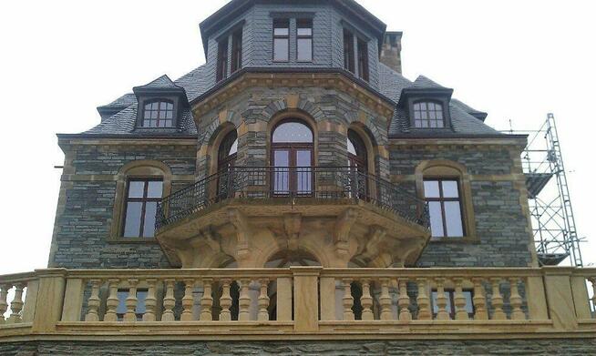 Balustrada z piaskowca, Tralki, Poręcz, Bariera