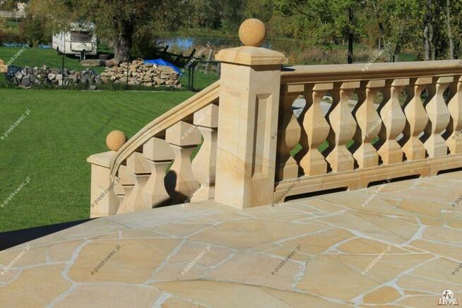 Balustrada z piaskowca, Tralki, Poręcz, Bariera